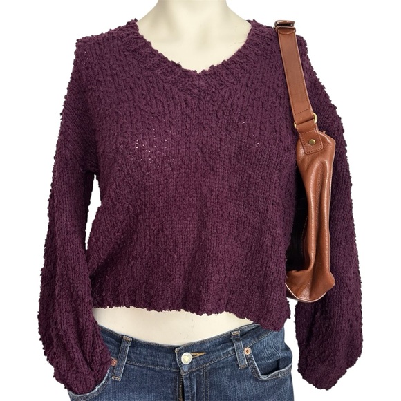 Altar'd State Sweaters - Altard state purple v neck sweater